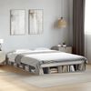 vidaXL Cadre de lit sans matelas gris b&eacute;ton 150x200 cm