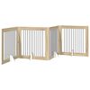 vidaXL Porte de chien pliable avec supports 4 pc Ch&ecirc;ne Sonoma 401 cm