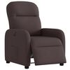 vidaXL Fauteuil inclinable &eacute;lectrique Marron fonc&eacute; Tissu