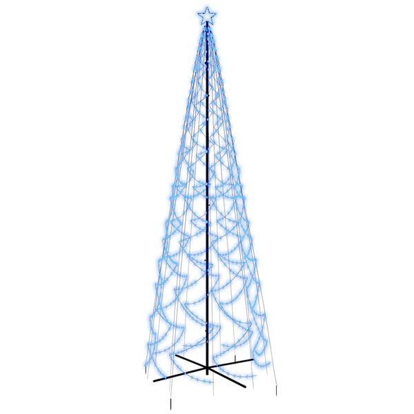vidaXL Arbre de No&euml;l c&ocirc;ne 1400 LED Bleues 160x500 cm