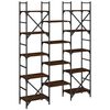 vidaXL Biblioth&egrave;que ch&ecirc;ne marron 127,5x28,5x172,5 cm bois d'ing&eacute;nierie