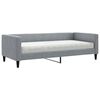 vidaXL Lit de jour avec matelas gris clair 90x200 cm tissu