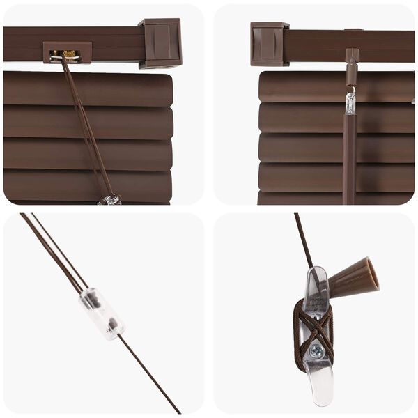 vidaXL Store V&eacute;nitien Marron fonc&eacute; avec motif 150 x 150 cm PVC