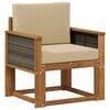 vidaXL Sofa de milieu ext&eacute;rieur Bois d'Acacia Massif Naturel