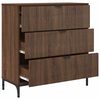vidaXL Buffet Ch&ecirc;ne brun 79,5 x 33 x 82 cm Bois d'ing&eacute;nierie