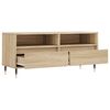 vidaXL Meuble TV ch&ecirc;ne sonoma 100x34,5x44,5 cm bois d'ing&eacute;nierie