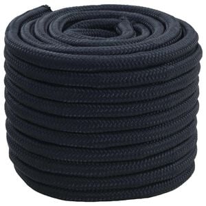 vidaXL Corde de bateau 2 mm 25 m Bleu royal Polyester