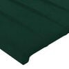vidaXL T&ecirc;tes de lit 2 pcs Vert fonc&eacute; 72x5x78/88 cm Velours