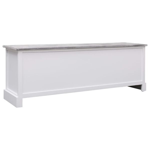 vidaXL Banc d'entrée Gris 115x30x40 cm Bois
