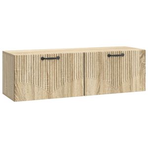 vidaXL Meuble TV mural Ch&ecirc;ne Sonoma 98 x 31 x 30 cm Bois d'ing&eacute;nierie