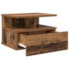 vidaXL Table de nuit flottante 2 pcs Bois ancien 40 x 31 x 28 cm