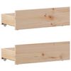 vidaXL Cadre de lit sans matelas avec t&ecirc;te de lit 100x200 cm bois pin