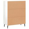 vidaXL Buffet Blanc brillant 69,5x34x90 cm Bois d'ingénierie