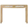 vidaXL Table console 110x30x75 cm bois de manguier massif blanchi