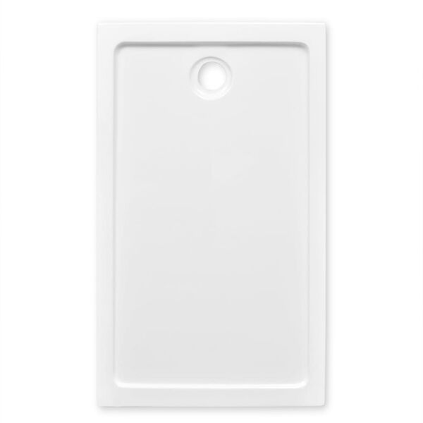 vidaXL Receveur de douche rectangulaire ABS Blanc 70 x 120 cm