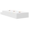 vidaXL Cadre de lit avec rangement Blanc 236.5 x 80 x 31.5 cm