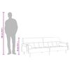 vidaXL Canap&eacute;-lit avec coussins gris clair velours