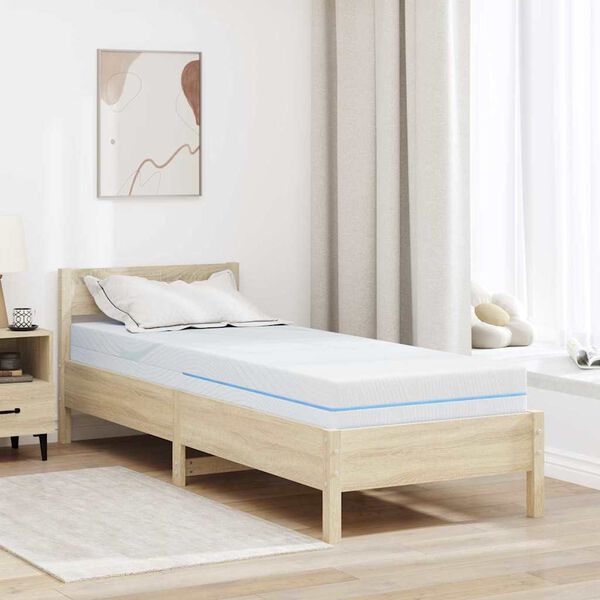 vidaXL Matelas Blanc 70 x 200 cm Tissu jacquard