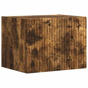 vidaXL Meuble TV mural 39 x 31 x 29,5 cm Ch&ecirc;ne fum&eacute; Bois d'ing&eacute;nierie