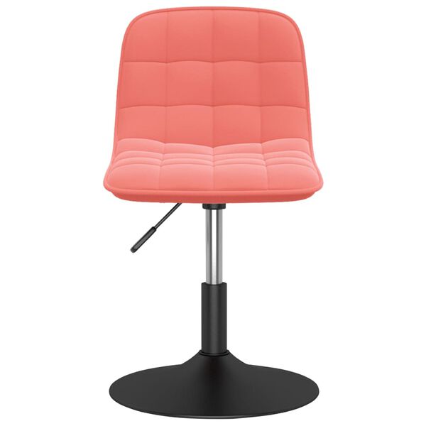 vidaXL Chaises pivotantes &agrave; manger lot de 2 rose velours