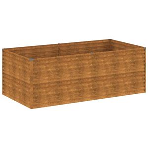 vidaXL Lit sur&eacute;lev&eacute; de jardin 196x100x69 cm acier corten