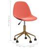 vidaXL Chaises pivotantes &agrave; manger lot de 2 Rose Velours