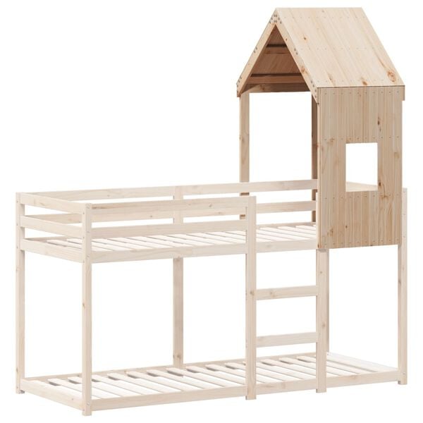 vidaXL Toit de lit pour enfants 60x99x139,5 cm bois de pin massif