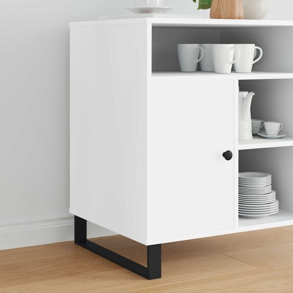 vidaXL Pieds de meuble 2 pcs Noir 48,1 x 4 x 10 mm Fer