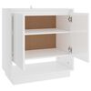 vidaXL Buffet Blanc brillant 70x41x75 cm Bois d'ing&eacute;nierie