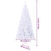 vidaXL Sapin de No&euml;l artificiel avec 300 LED Blanc 180 cm PVC et Acier