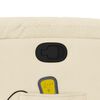 vidaXL Fauteuil inclinable de massage Cr&egrave;me Tissu
