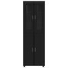 vidaXL Haut Armoire FLORIN Noir 60 x 35 x 182 cm Bois d'ing&eacute;nierie