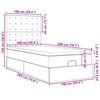 vidaXL Cadre de lit ottoman avec matelas rose 100x200 cm velours