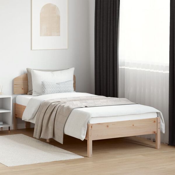 vidaXL Cadre de lit sans matelas 100x200 cm bois massif de pin