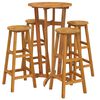 vidaXL Ensemble de bar de jardin 5 pcs bois d'acacia solide