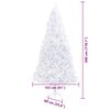 vidaXL Sapin de No&euml;l artificiel avec 300 LED Blanc 300 cm PVC et Acier