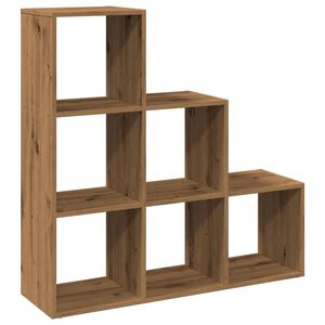 vidaXL &Eacute;tag&egrave;re s&eacute;paratrice de pi&egrave;ce &agrave; 3 niveaux ch&ecirc;ne artisanal