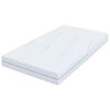 vidaXL Matelas Blanc 90 x 200 cm Tissu jacquard