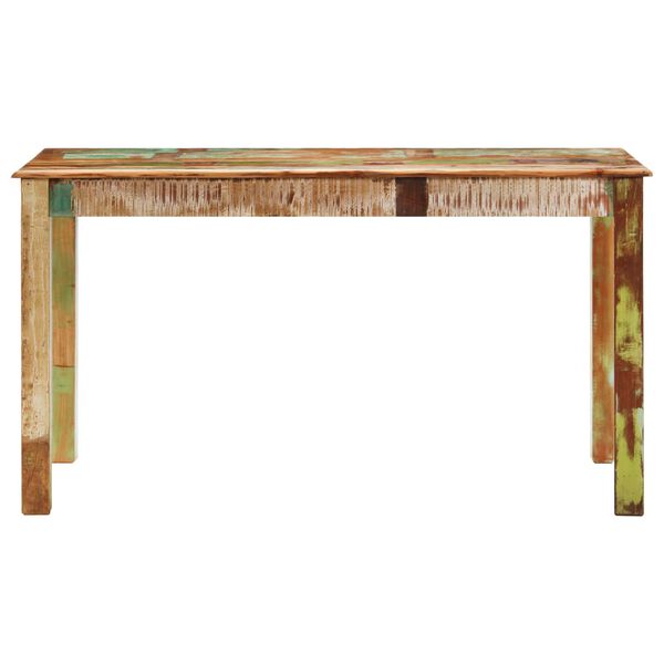 vidaXL Table de salle à manger Bois de récupération solide 140x70x76cm