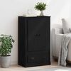 vidaXL Haut Armoire Ch&ecirc;ne noir 60 x 35,5 x 103,5 cm Bois d'ing&eacute;nierie