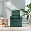 vidaXL Fauteuil de massage inclinable Vert fonc&eacute; Tissu