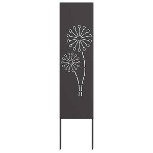vidaXL &Eacute;cran de confidentialit&eacute; de jardin Fretwork Noir 32 x 140 cm
