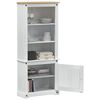 vidaXL Haut Armoire Blanc 74 x 38 x 170 cm Pin massif
