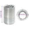 vidaXL Conduit de ventilation aluminium 6 m &Oslash;15 cm