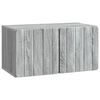 vidaXL Meuble TV mural 59,5 x 31 x 30 cm Sonoma gris Bois d'ing&eacute;nierie
