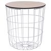 vidaXL Table basse Blanc &Oslash; 39,5 cm