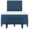 vidaXL Lit &agrave; ressorts avec matelas Bleu 120 x 200 cm tissu