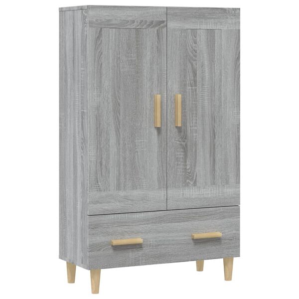 vidaXL Buffet Sonoma gris 70x31x115 cm Bois d'ing&eacute;nierie