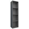 vidaXL Biblioth&egrave;que/Meuble TV gris 36x30x143 cm bois d'ing&eacute;nierie