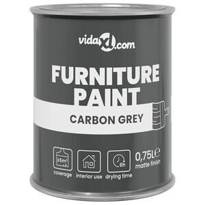 vidaXL Peinture pour meubles Gris 10 x 10 x 12 cm Impression murale